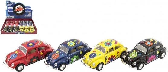 Metalni model automobila KINSMART VOLKSWAGEN Beetle 13 cm, povratni mehanizam, 4 boje