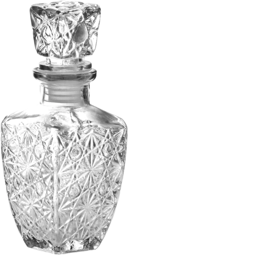 Staklena karafa 250 ml sa čepom