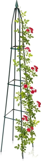Vilde vrtni obelisk za penjačice, zeleni 190 cm