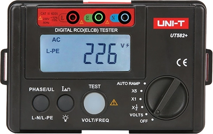 Uni-T tester diferencijalne zaštite (RCD) UT582+
