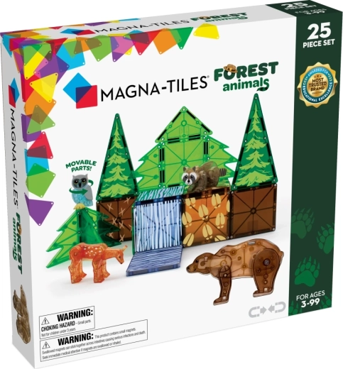 MAGNA-TILES magnetska građevna igračka šumske životinje (25 dijelova)