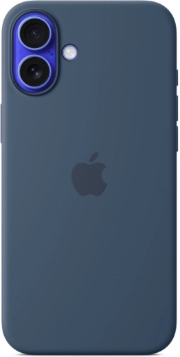 Silikonska futrola s MagSafe za iPhone 16 Plus – denim