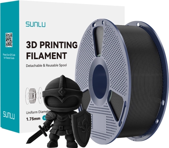 Filament SUNLU PLA+ 1,75 mm – crni