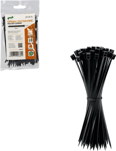 Set vezica 2,5 × 100 mm, crne (100 kom)