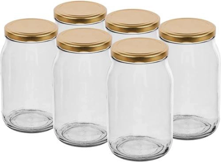 Set staklenki za konzerviranje Twist 900 ml s poklopcem 82 mm, 6 kom