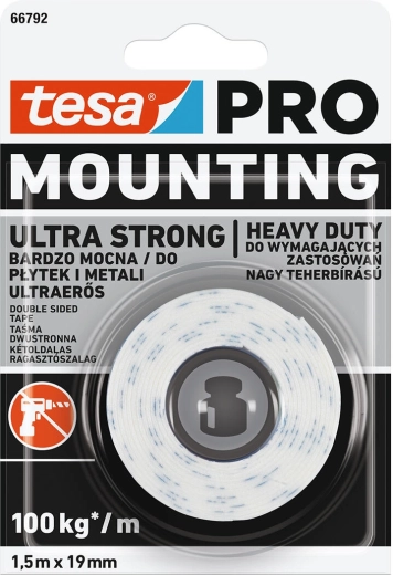 Montažna traka Ultra Strong 19 mm × 1,5 m Tesa
