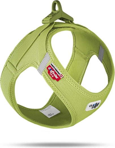 Curli oprsnica za pse s kopčom Air-Mesh lime 2XS (2–4 kg)