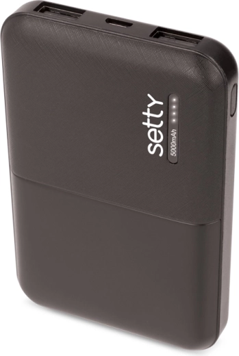 Setty power banka 5000 mAh crna
