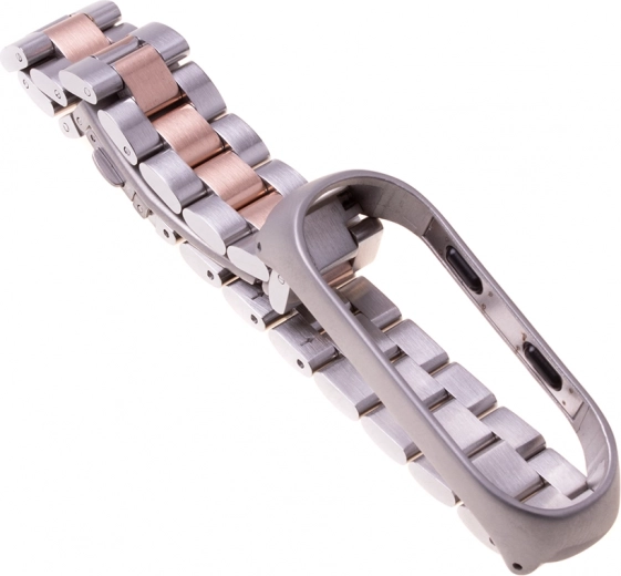 Narukvica Xiaomi Mi Band 3/ Xiaomi Mi Band 4 - srebrna ružičasto zlatna