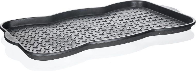 Ocjeđivač za obuću 75 × 38 cm plastika crni oblikovani BRILANZ