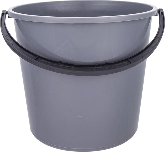 Plastična kanta s plastičnom ručkom 10 l siva