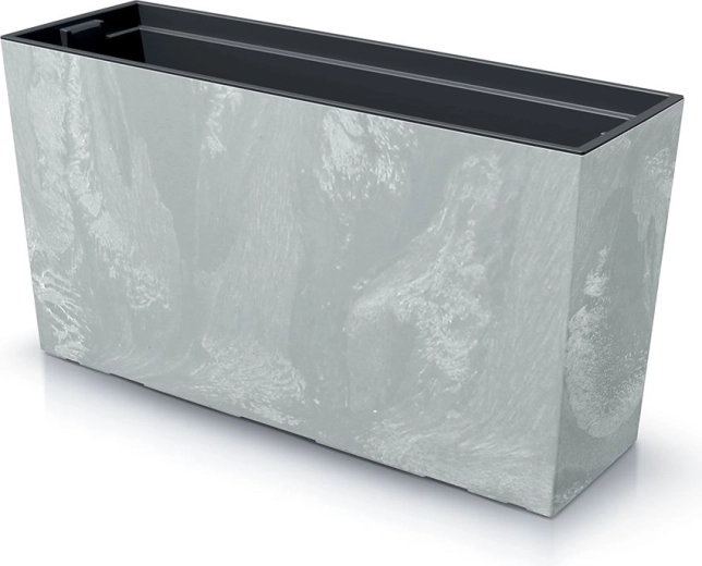 Žardinijera s uloškom URBI Case betonski efekt M 77 cm