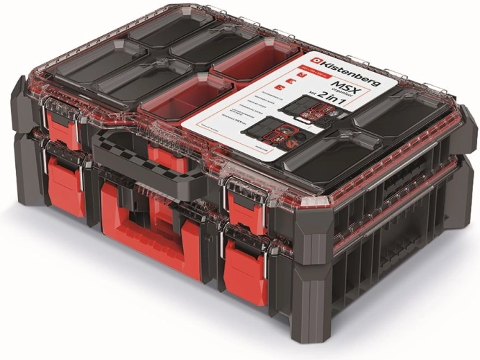 Organizator MSX set 54,3 × 39 × 20 cm, crni