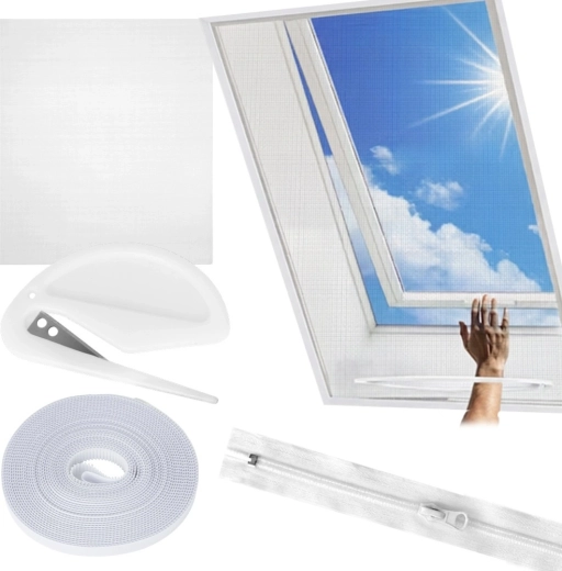 Bijela mreža protiv insekata za krovne prozore 140 × 120 cm Vilde