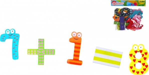 Drvene magnetne znamenke – set od 14 kom