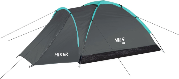 Turistički šator Nils Camp Hiker sivi za 2 osobe