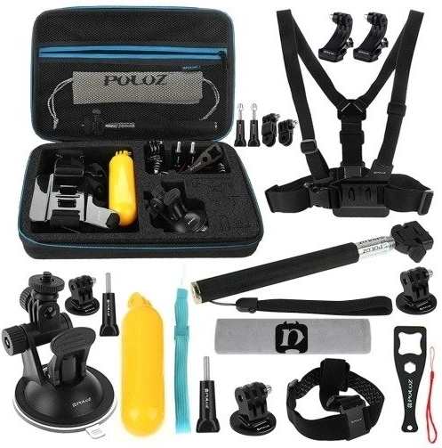 Puluz 20-u-1 set dodatne opreme za akcijske kamere (kompatibilan s DJI Osmo Action 5 Pro i GoPro)