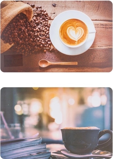 Podmetač Coffee 43 × 28 cm, polipropilen, mix dekorâ