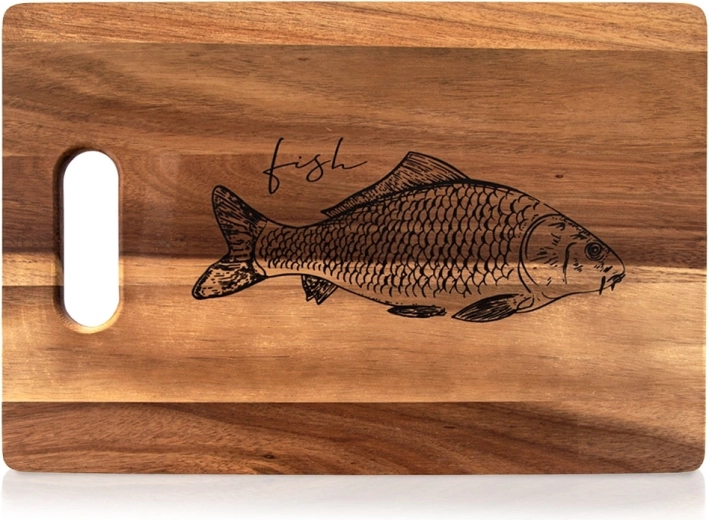 Drvena daska za rezanje od bagrema 36 × 24 cm s ručkom