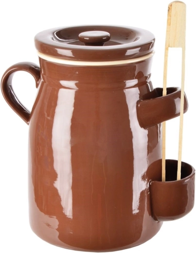 Keramički fermentacijski lonac 2,5 l s poklopcem i kliještima Orion