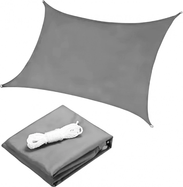 Pravokutna vodonepropusna sjenila cerada 2 × 3 m ModernHome – siva