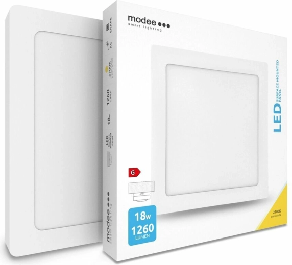 Modee LED panel kvadratni 18 W, 1260 lm, 225 × 225 mm, toplo bijela