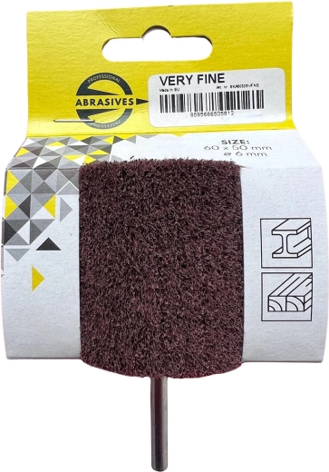 Lamelnasti brusni kotač s osovinom VLIES BKA, ultra fini, 80 × 50 × 6 mm