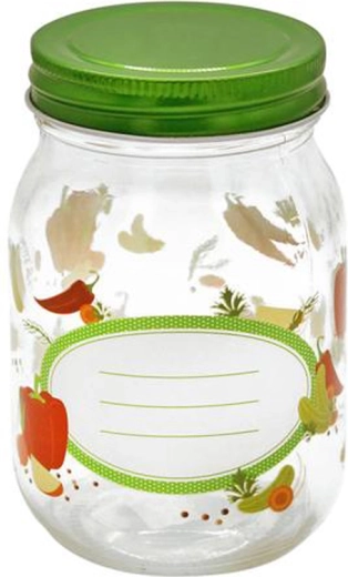 Staklenka za zimnicu Toro s poklopcem 500 ml