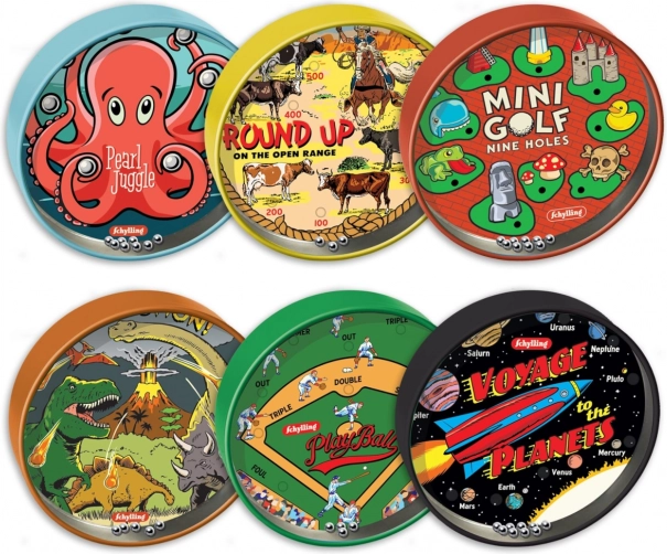 Schylling mini kuglični labirint – džepna igra za vježbanje spretnosti