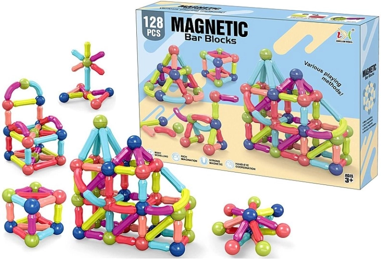 Magnetski 3D građevni set 128 kom