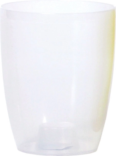 Tegla za orhideje COUBI ORCHID 13 cm, prozirna mat bijela