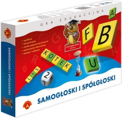 Edukativna igra Alexander - Mudra sova - Samoglasnici i suglasnici