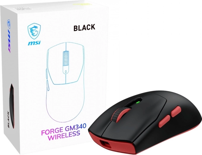 MSI Forge bežični gaming miš GM340W crni