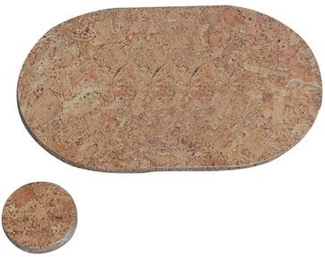 Okrugli podlošci od pluta 10 cm, glatki (6 kom)