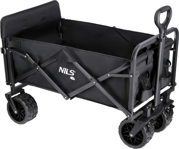 Sklopiva kamperska kolica NILS Camp crna 160 l