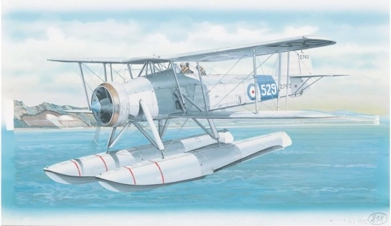 Komplet za izradu modela zrakoplova Fairey Swordfish Mk.2 (26,4 × 29 cm)
