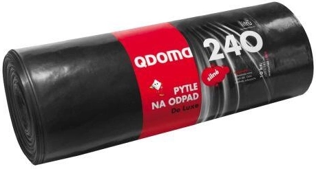 Jake vreće za otpad 240 l, crne, 120 × 145 cm (10 kom)