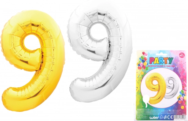 Balon broj 9 40 cm najlon