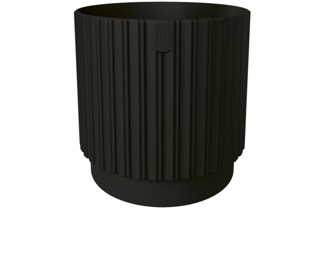 Saksija MIKA Cyli Petit ECO Recycled 18 cm crna