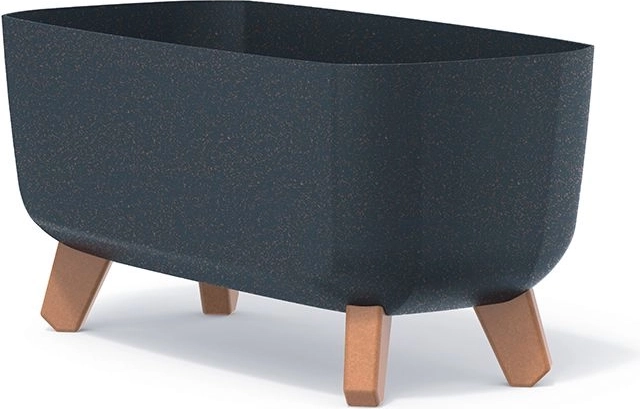 Žardinijera s nogicama GRACIA CASE ECO WOOD 39 cm antracit