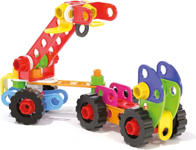 Quercetti konstruktor tecno jumbo toolbox – prijenosni kovčeg s 84 dijelova