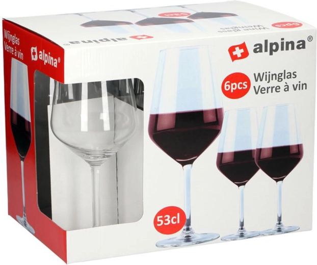 Čaše za crno vino Alpina 530 ml (6 kom)