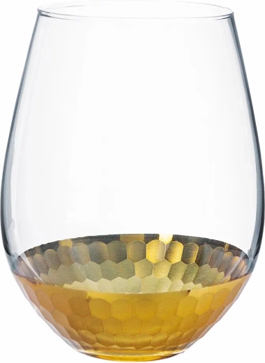 Staklena vaza Golden Honey 14 cm