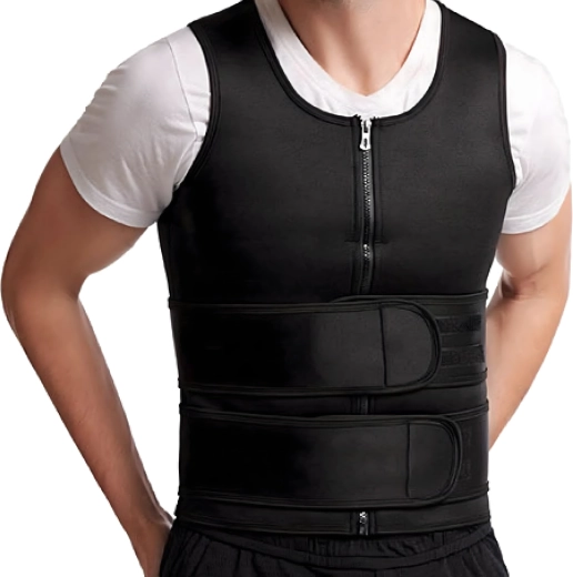 Muška neopren fitness sauna majica za mršavljenje XL crna
