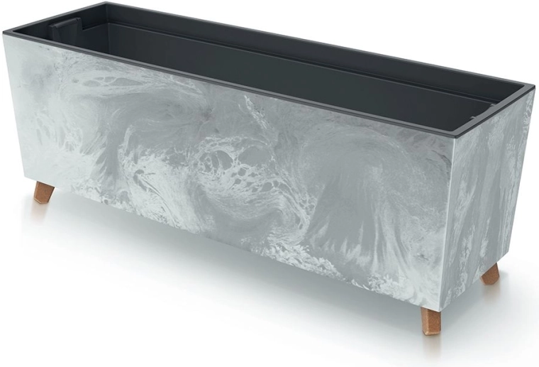 Žardinijera Urbi Case betonski efekt 77 cm s nožicama