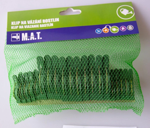 Plastične kopče za vezanje biljaka, 2 vrste, set 20 kom