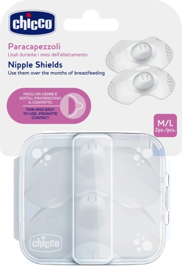 Chicco SkinToSkin silikonske zaštite za bradavice M/L, 2 kom