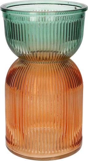 Vaza Same zeleno-breskvasta 12 × 21 cm