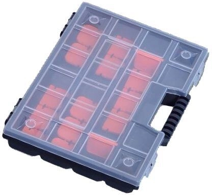 Plastični organizator NOR 12" 290 × 195 × 35 mm s prilagodljivim pregradama