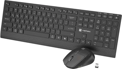 Natec Stingray 2 bežični set tipkovnice i miša (2u1) s tilt scrollom